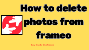 how to delete photos from frameo