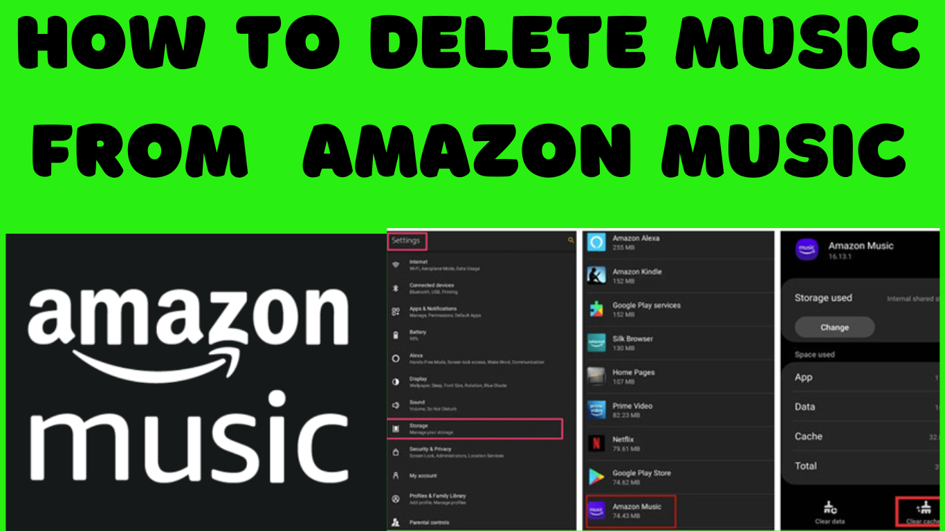How to delete music from amazon music
