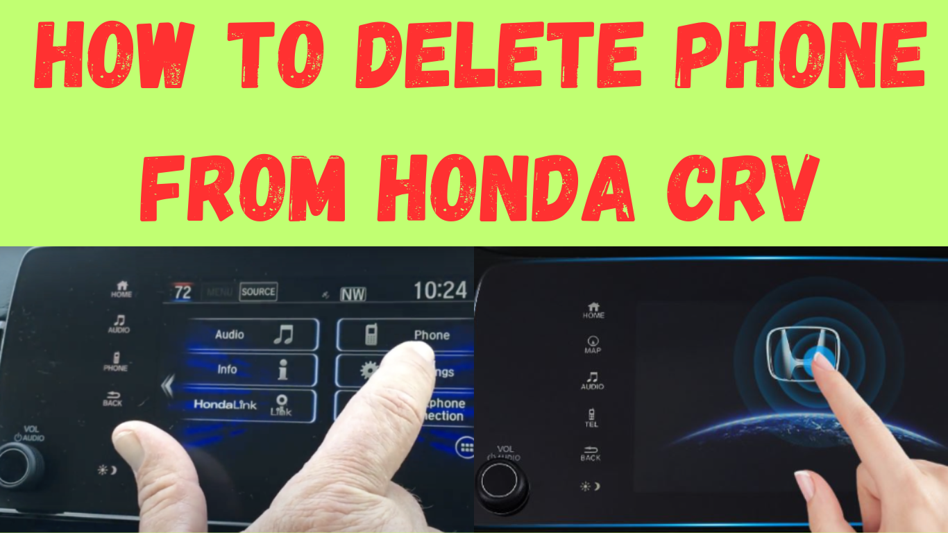 How to delete phone from honda crv