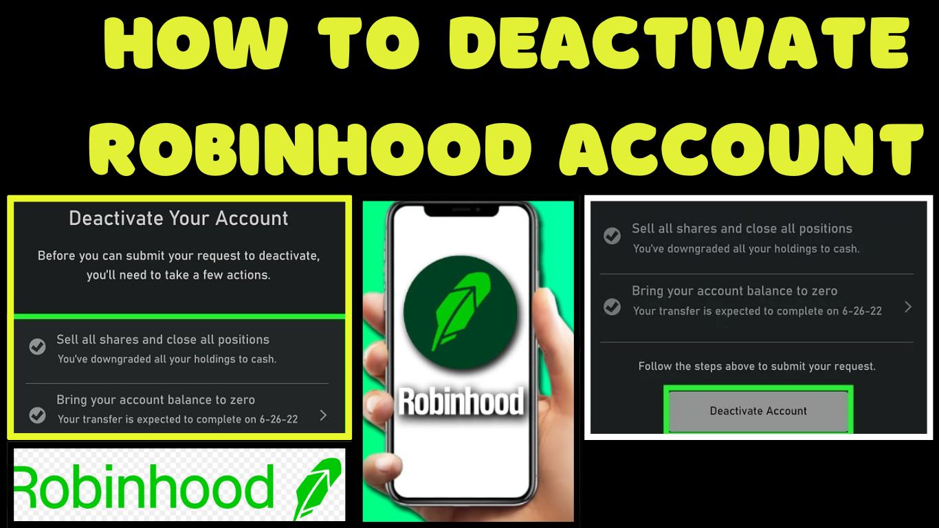 How to delete robinhood account