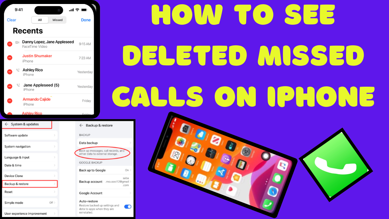 How to see deleted missed calls on iPhone