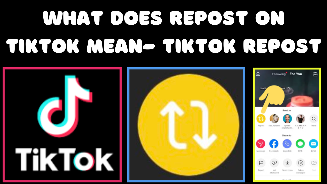 What does repost on tiktok mean