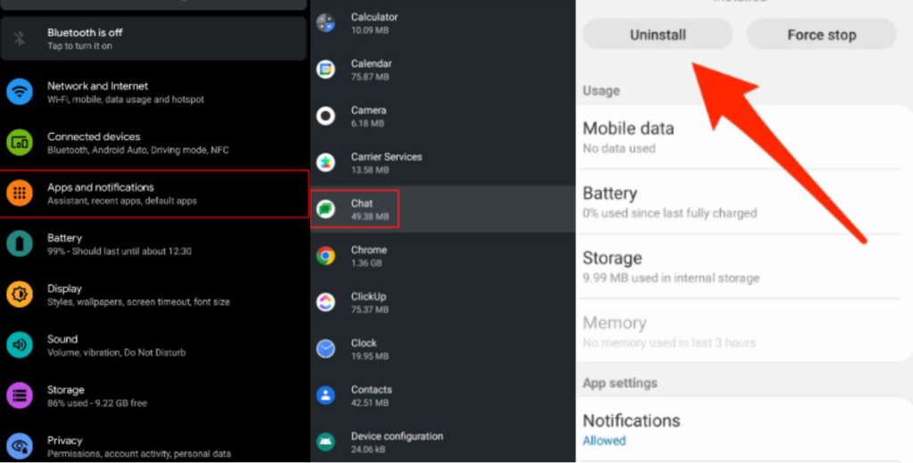 how to delete apps on android that came with phone
