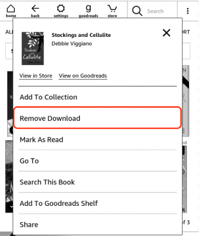 how to delete books from kindle